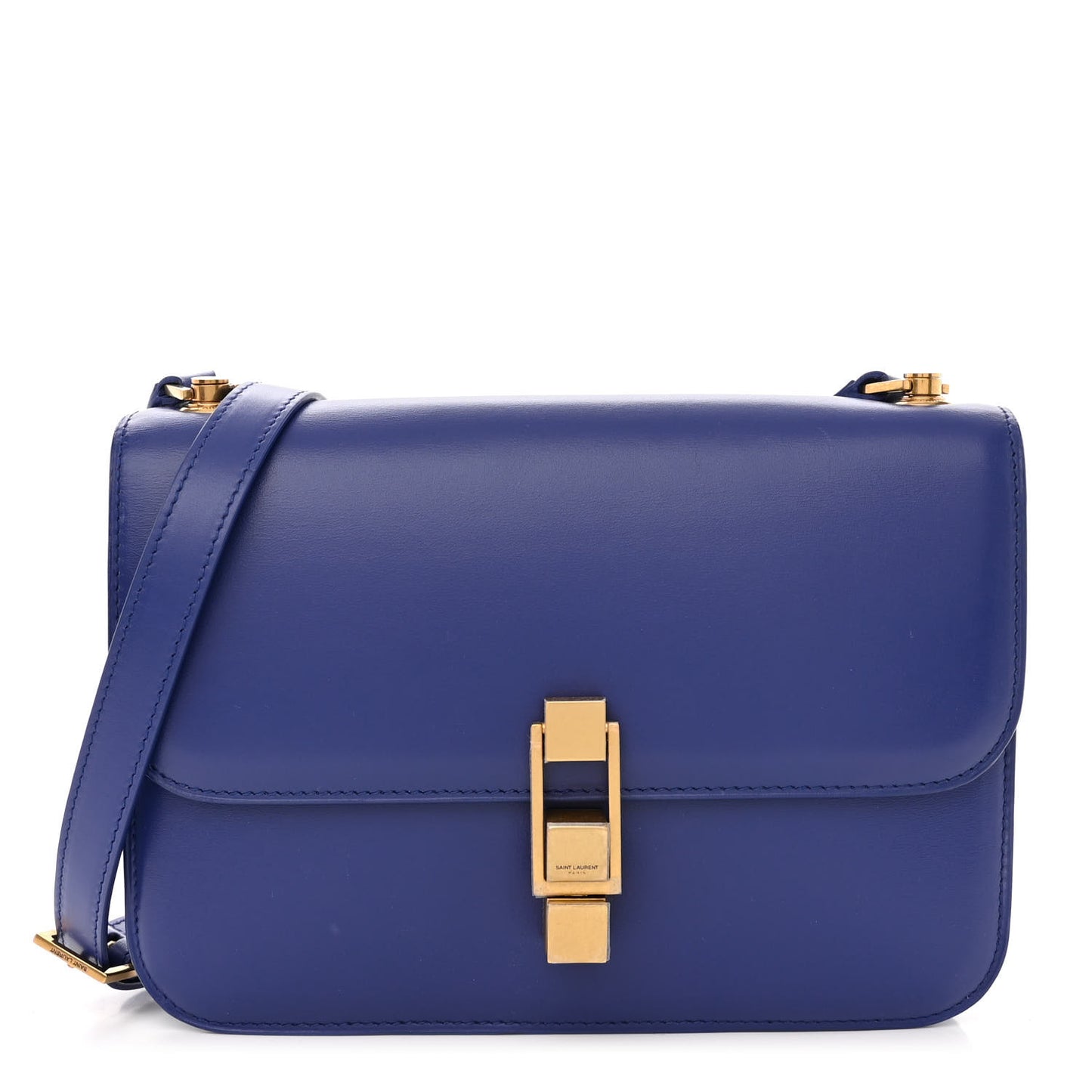 Smooth Calfskin Le Carre Satchel Royal Blue