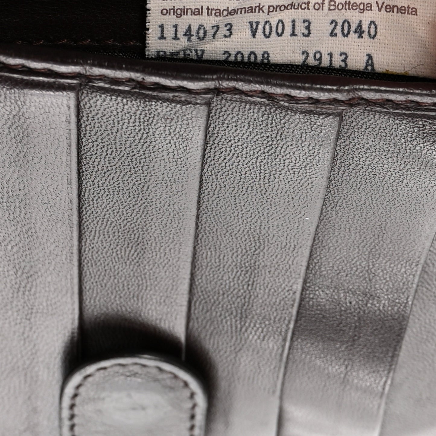 Nappa Intrecciato French Flap Wallet Ebano