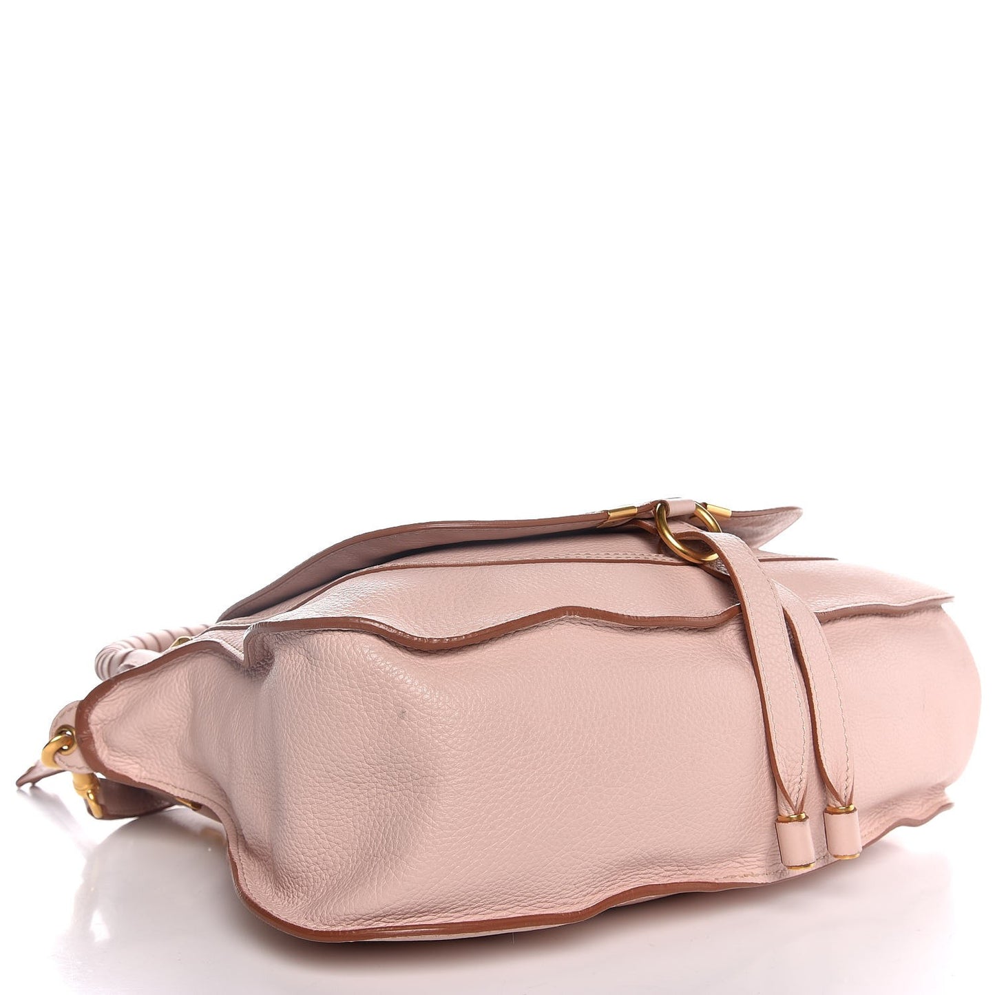 Calfskin Medium Marcie Satchel Nude Pink
