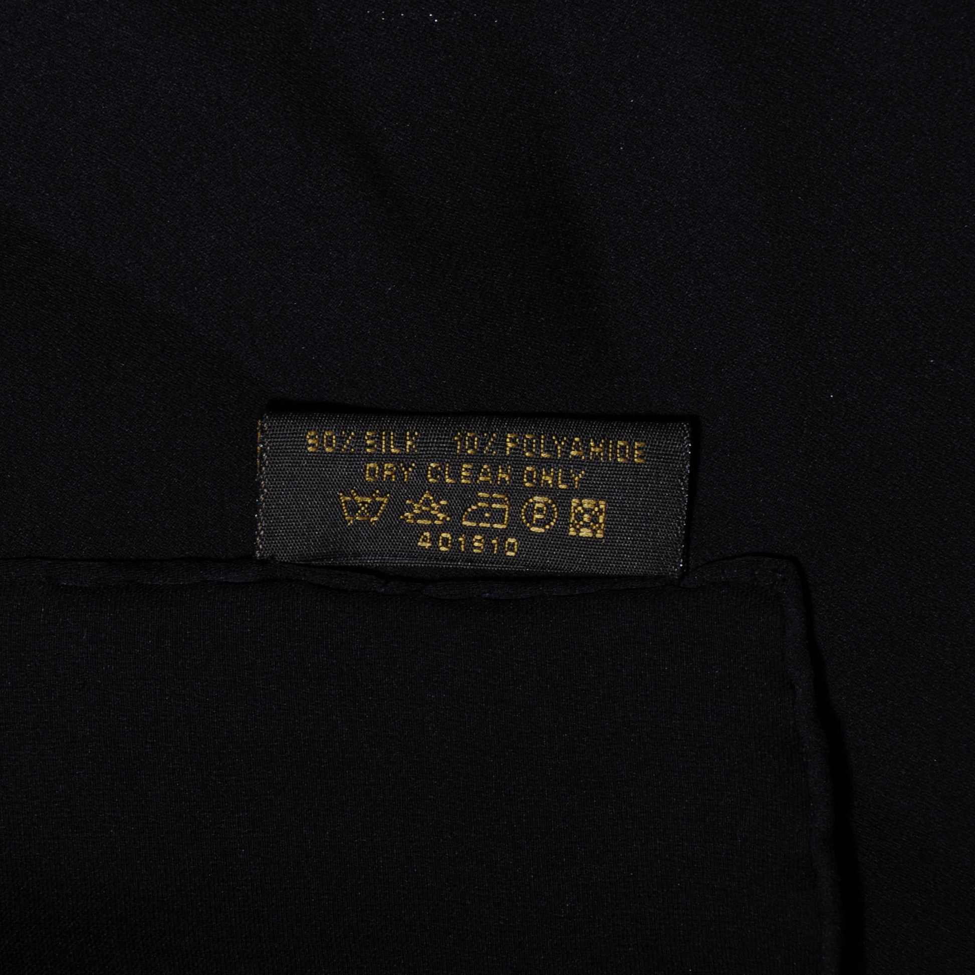 Louis Vuitton Silk Polyamide Glitter Monogram Stole Black 5 of 6