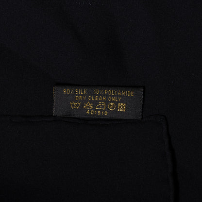 Louis Vuitton Silk Polyamide Glitter Monogram Stole Black 5 of 6