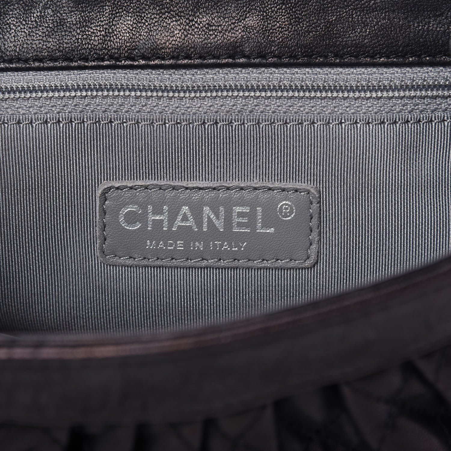 Chanel Metallic Washed Lambskin Quilted Mini Chain Around Flap Black 8 of 10