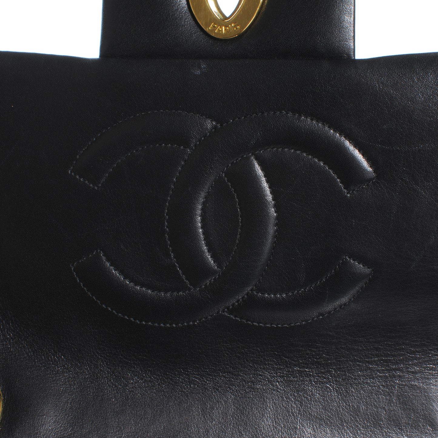 Lambskin XL Jumbo Flap Black