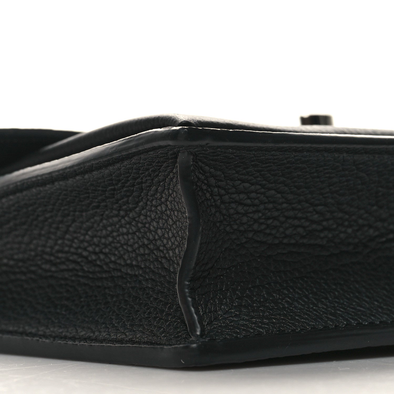 Louis Vuitton Soft Calfskin My Lockme Chain Pochette Black 9 of 11