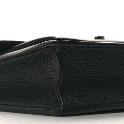 Louis Vuitton Soft Calfskin My Lockme Chain Pochette Black 9 of 11