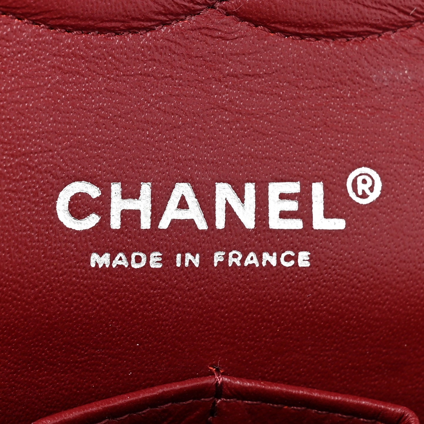 Washed Caviar Quilted 2.55 Reissue 225 Bijoux Chain Flap Red