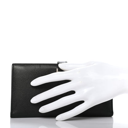 Hermes Epsom Bearn Gusset Wallet Black 2 of 6