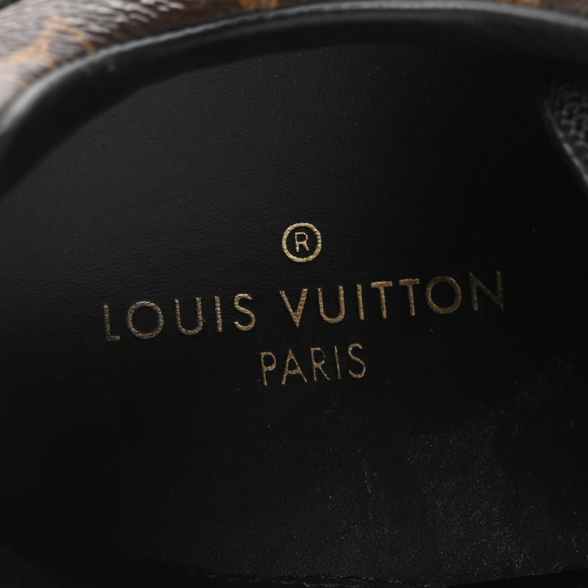 Suede Monogram Run Away Sneakers 35 Black