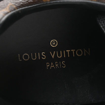 Louis Vuitton Suede Monogram Run Away Sneakers 35 Black 8 of 10
