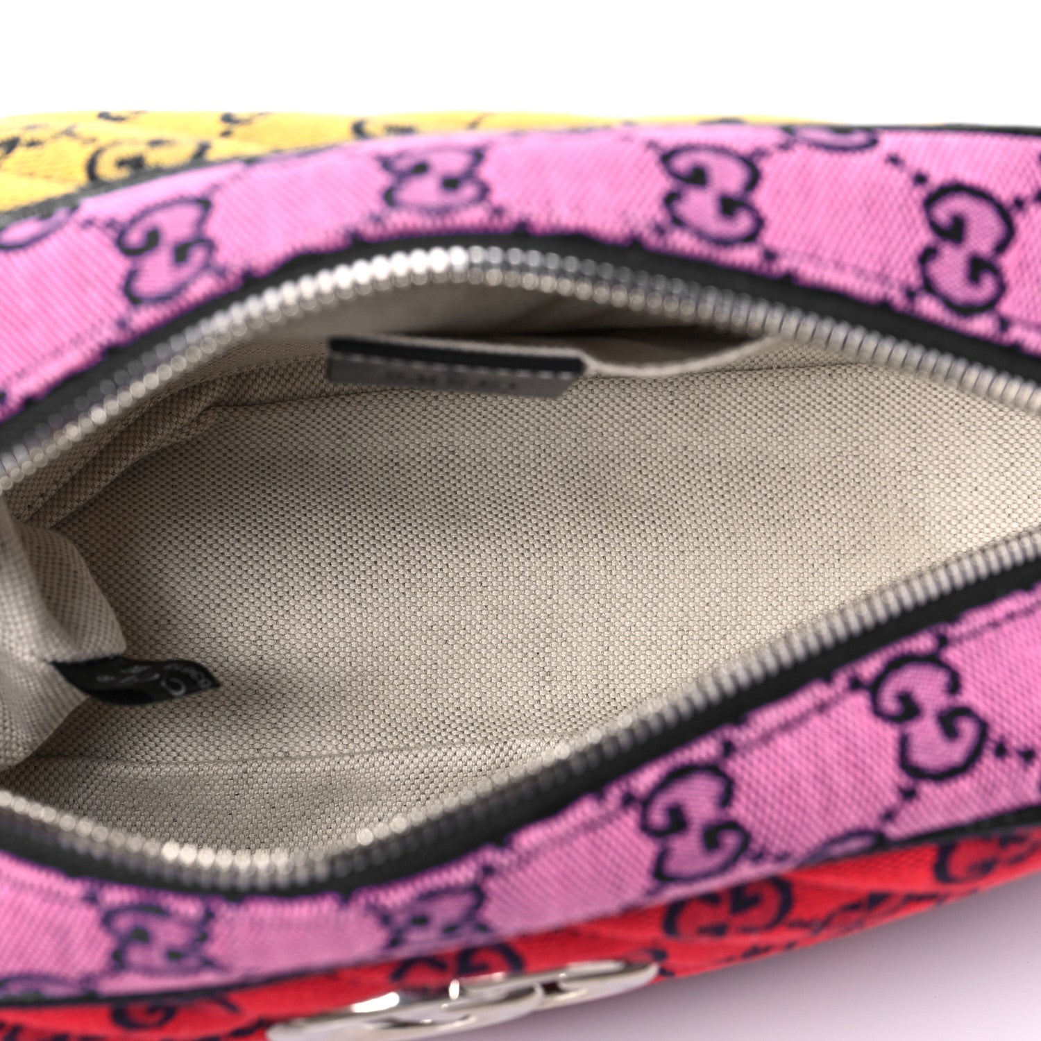 Gucci Monogram Multicolor Matelasse Diagonal Small GG Marmont Chain Shoulder Bag Red Blue Yellow Green Pink 5 of 9