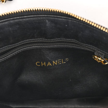 Chanel Lambskin Quilted CC Tote Black 6 of 10