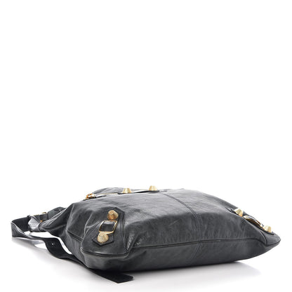 Balenciaga Agneau Giant 21 Gold Hardware Maxi Besace Messenger Anthracite 4 of 7