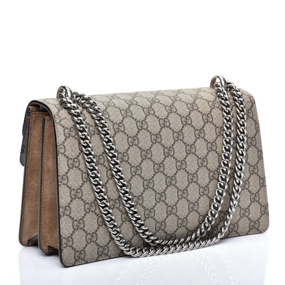 Gucci GG Supreme Monogram Small Dionysus Shoulder Bag Taupe 3 of 10