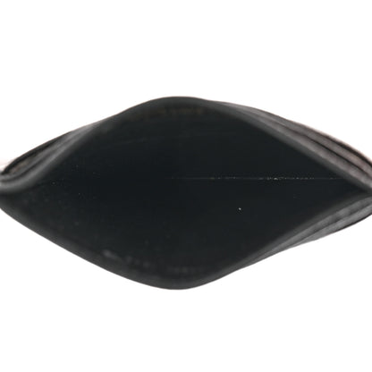 Saint Laurent Grain De Poudre Matelasse Chevron Monogram Credit Card Case Black 9 of 16