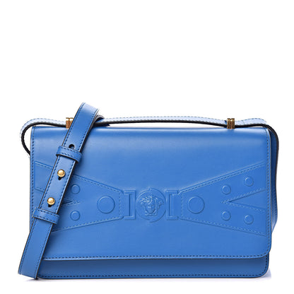 Versace Supple Calfskin Tribute X Shoulder Bag Blue 1 of 10