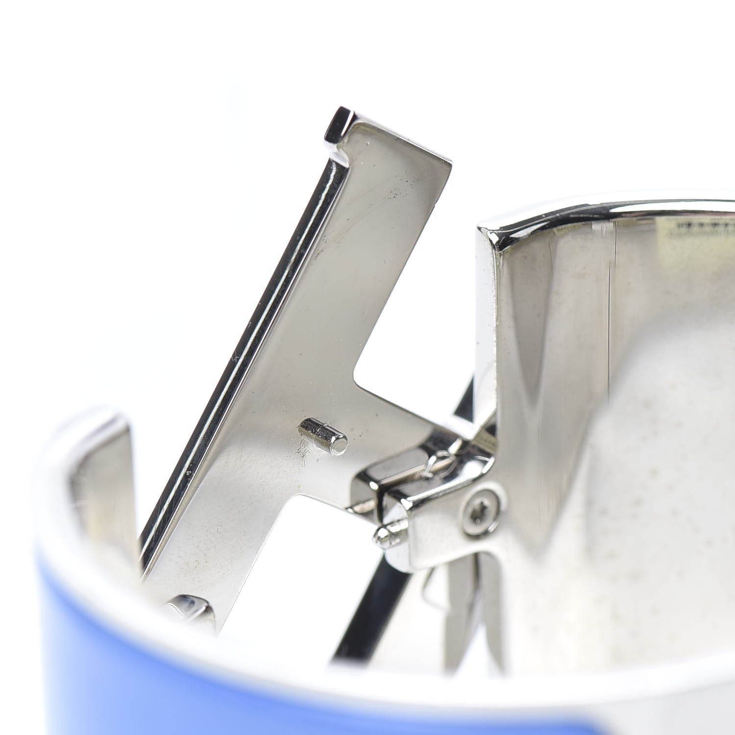 Hermes Enamel Extra Wide Clic Clac H Bracelet PM Blanc Bleu Transat 5 of 8