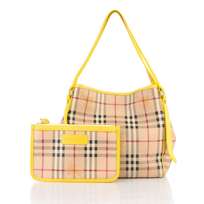 Burberry Haymarket Check Small Canterbury Tote Yellow 5 of 10