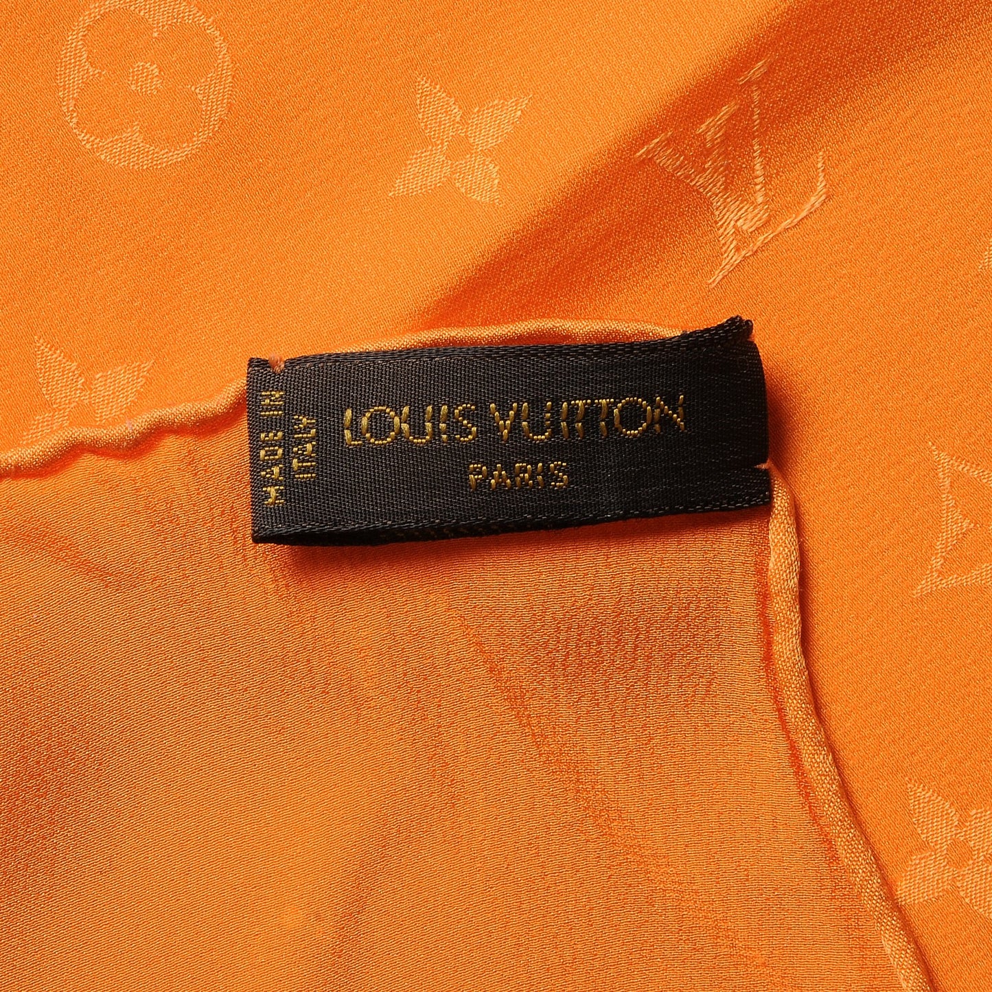 Silk Monogram Monaco Scarf Orange