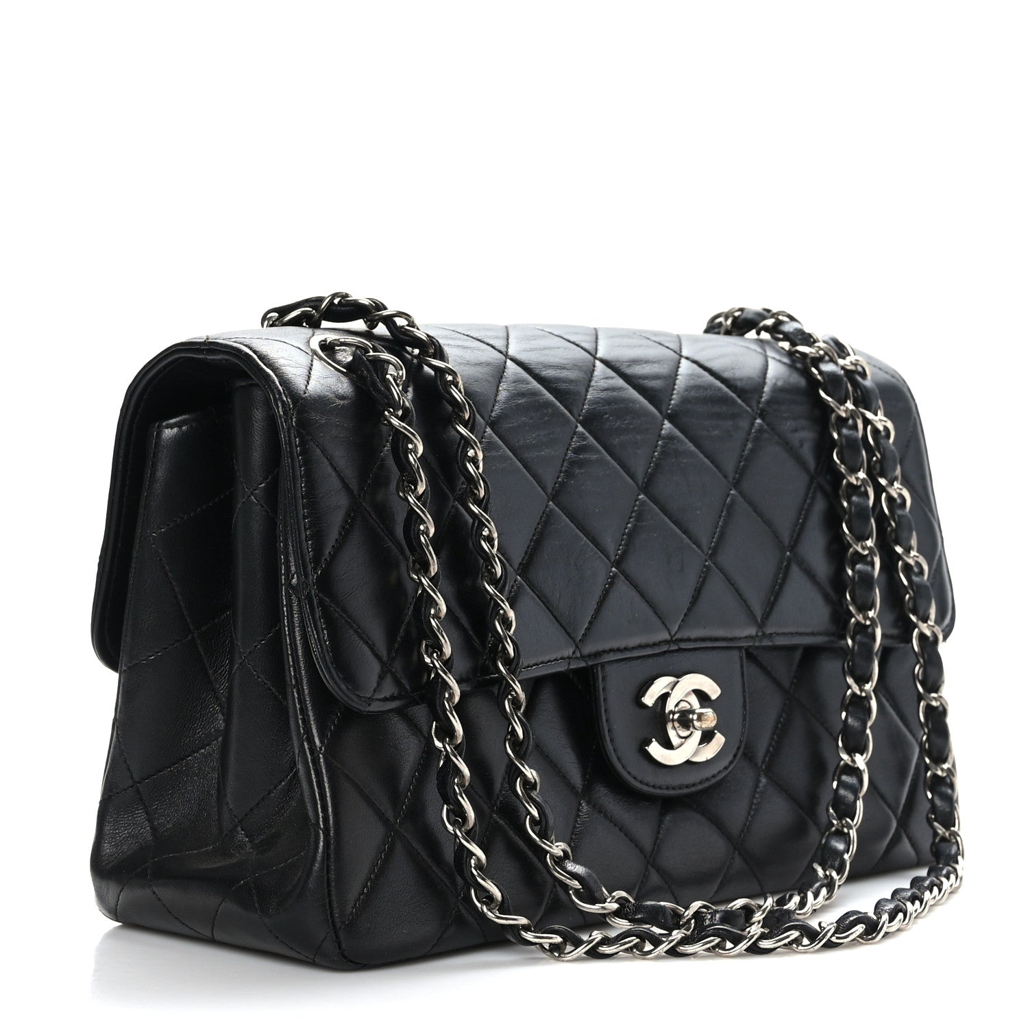 Chanel Lambskin Quilted Medium Double Sided Flap Black 3 of 9