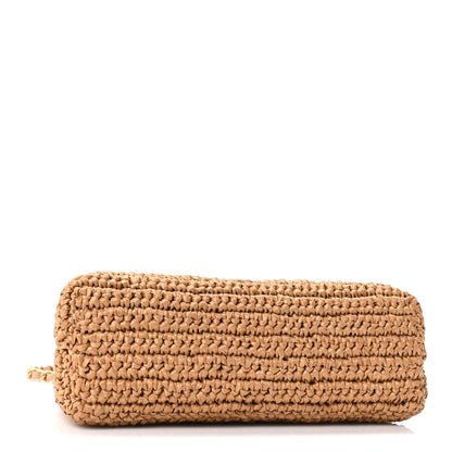 Chanel Braided Raffia Nano Kelly Flap Bag Dark Beige 4 of 11