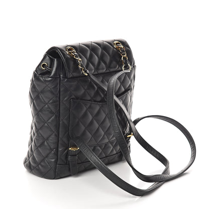Chanel Lambskin Quilted Small Urban Spirit Backpack Black 2 of 9