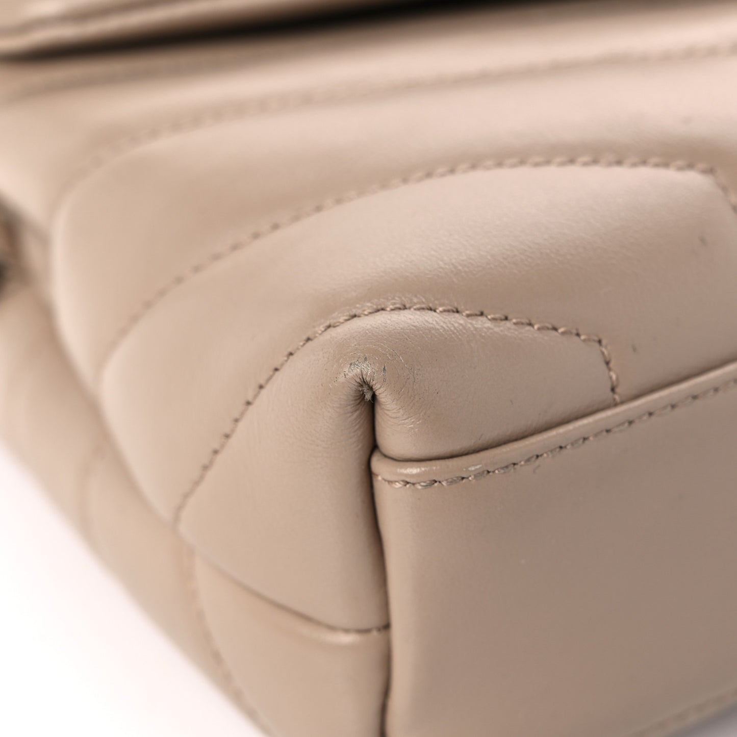 Calfskin Y Quilted Monogram Toy Loulou Crossbody Bag Dark Beige