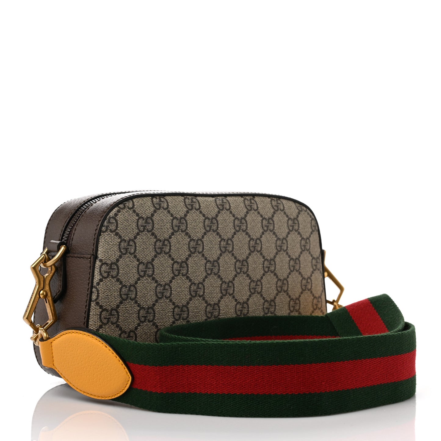 GG Supreme Monogram Web Neo Vintage Shoulder Bag Beige New Acero Crop