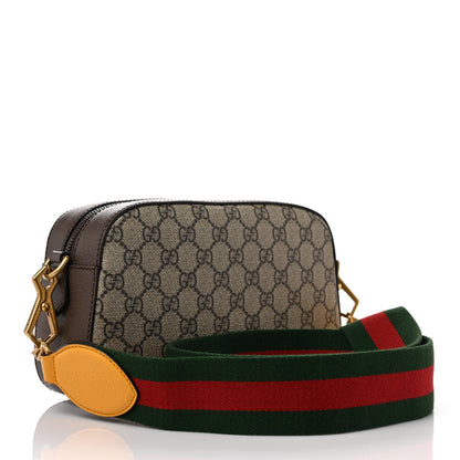 Gucci GG Supreme Monogram Web Neo Vintage Shoulder Bag Beige New Acero Crop 3 of 11