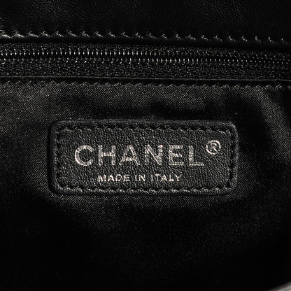 Chanel Glazed Caviar Diamond Shine Medium Flap Black 7 of 8