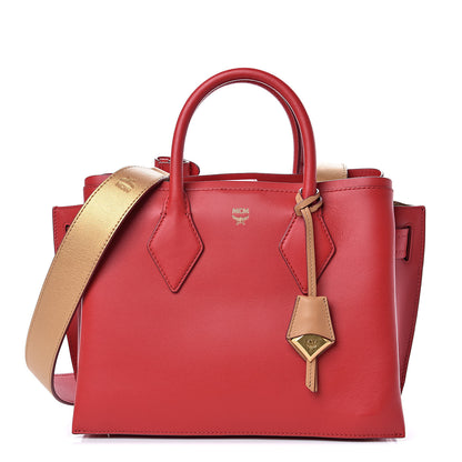 MCM Park Avenue Calfskin Medium Neo Milla Tote Ruby Red 1 of 8