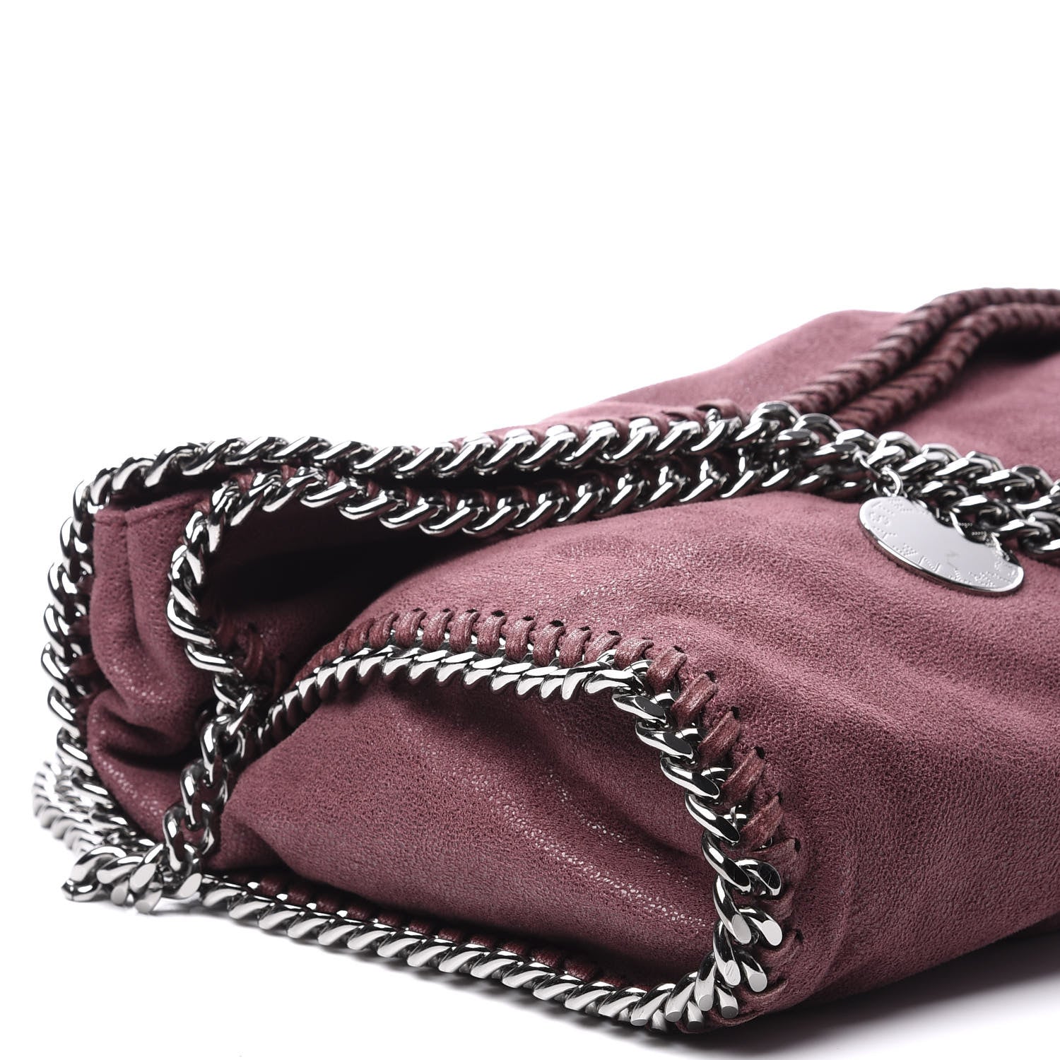 Stella McCartney Shaggy Deer Falabella Fold Over Tote Plum 6 of 8