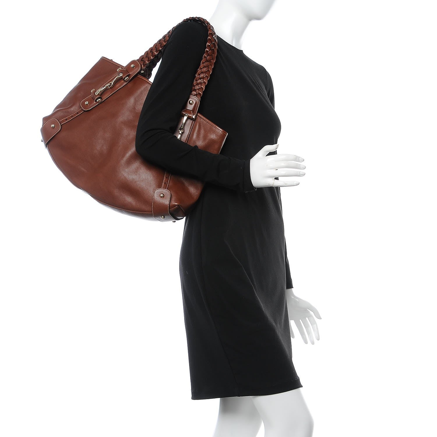 Gucci Calfskin Medium Pelham Shoulder Bag Brown 2 of 7