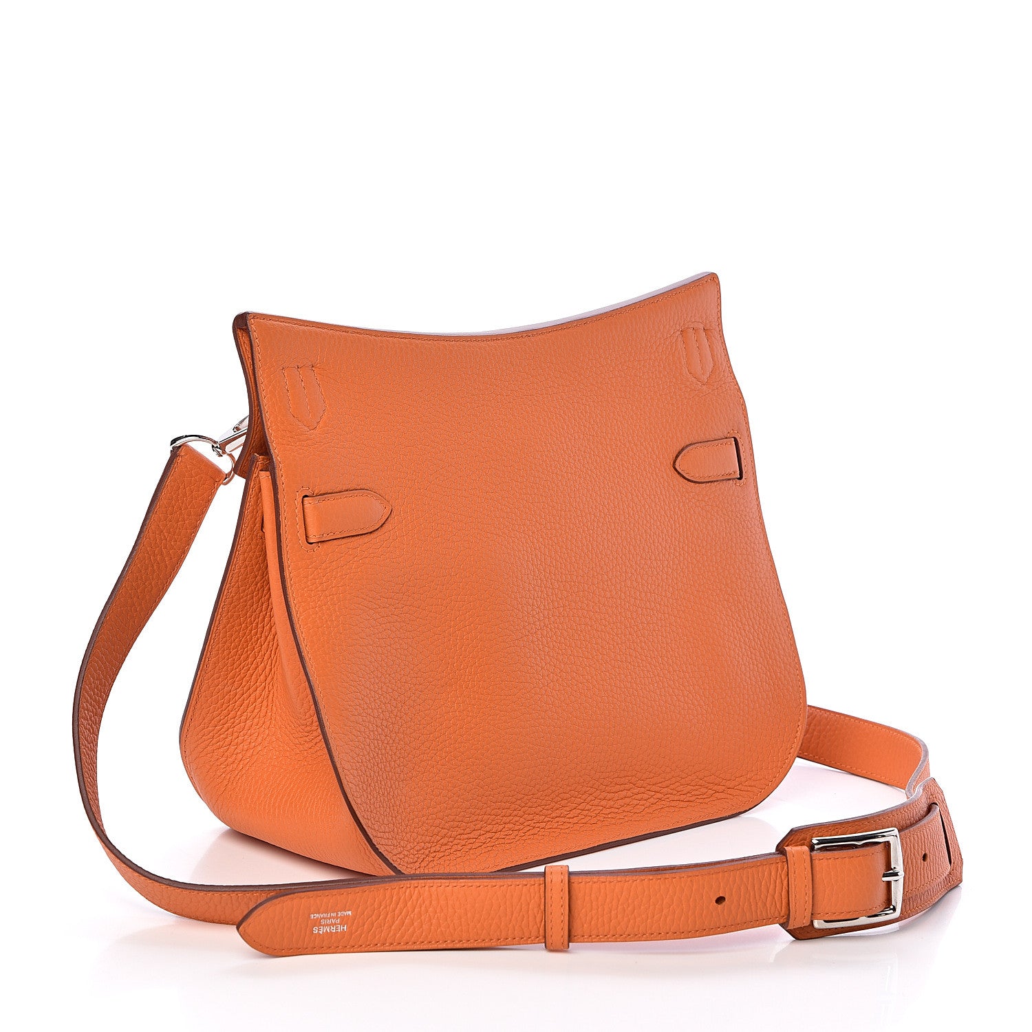 Hermes Taurillon Clemence Jypsiere 28 Orange 3 of 10
