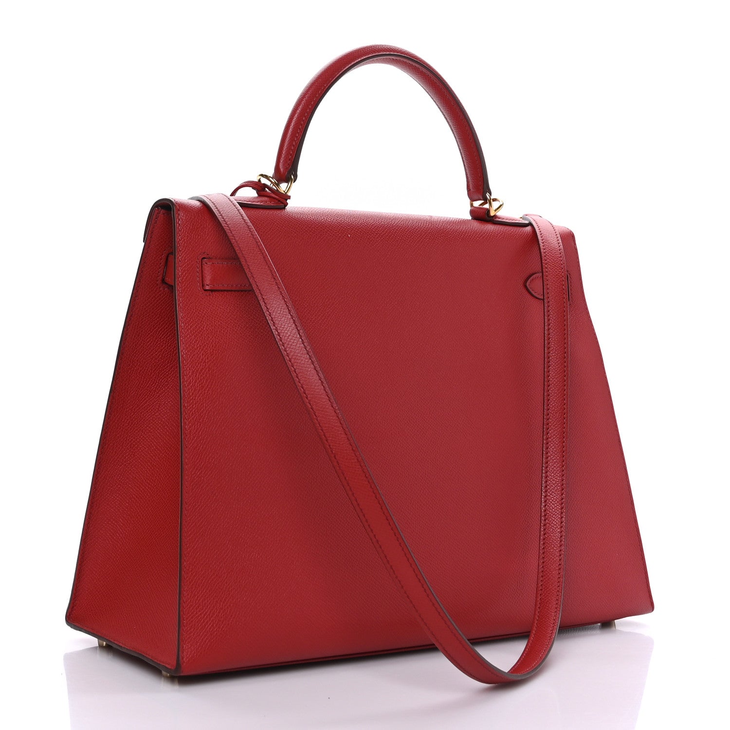 Hermes Epsom Kelly Sellier 35 Rouge Garance 3 of 10
