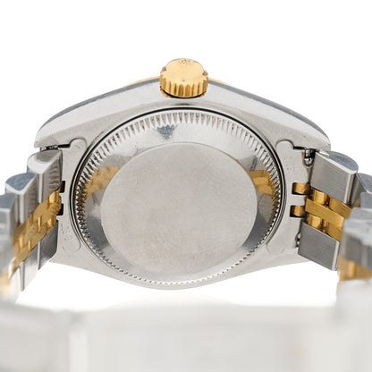 Rolex Stainless Steel 18K Yellow Gold Diamond 26mm Oyster Perpetual Datejust Watch Champagne 69173 4 of 4