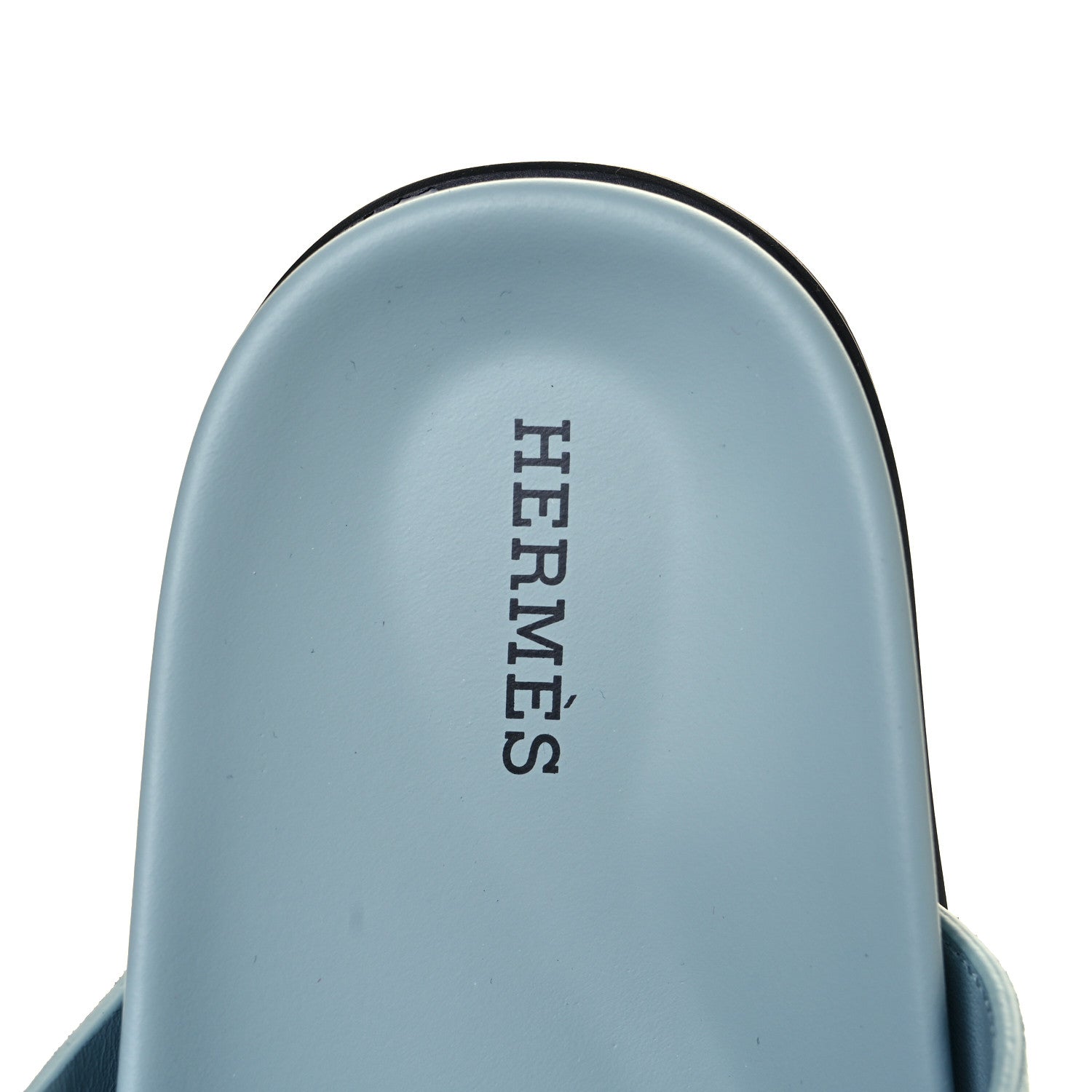 Hermes Suede Goatskin Womens Chypre Sandals 37 Vert d'eau 7 of 9