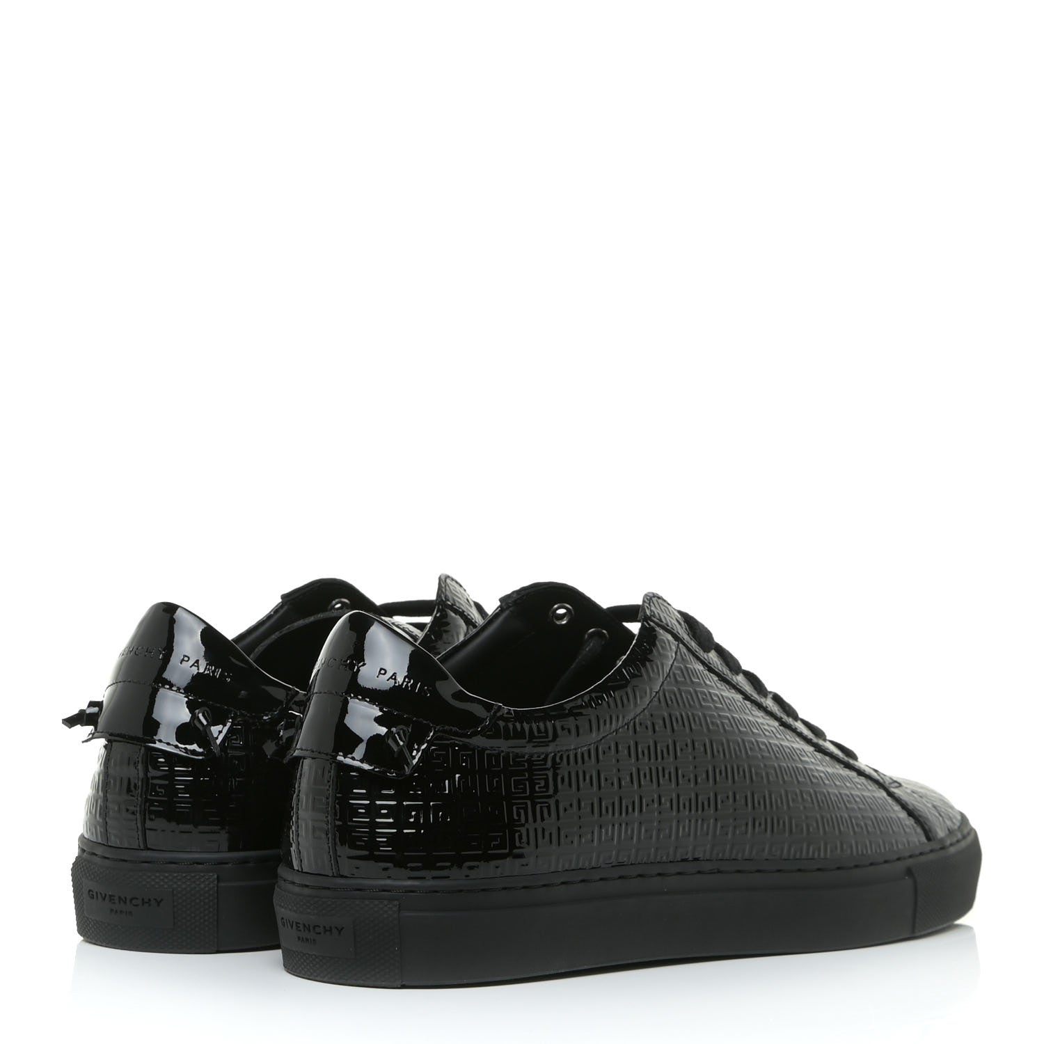 Givenchy Patent 4G Logo Embossed Womens Urban Street Sneakers 40 Black 4 of 14