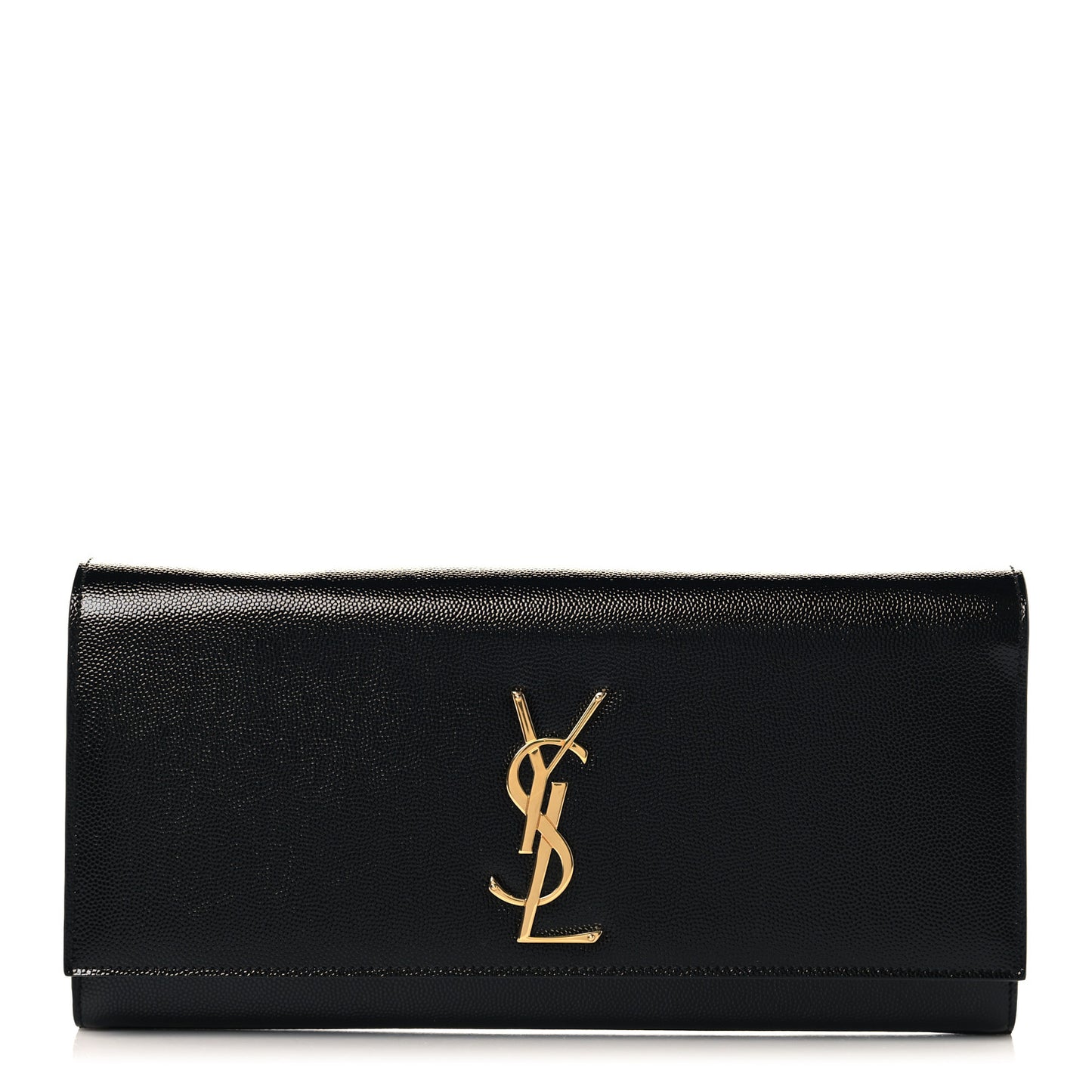 Grain De Poudre Monogram Cassandre Clutch Black Black
