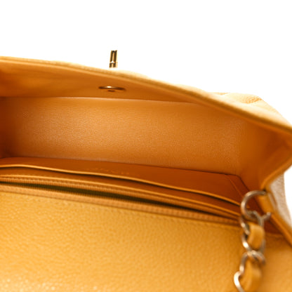Chanel Caviar Quilted Mini Rectangular Flap Yellow 5 of 10