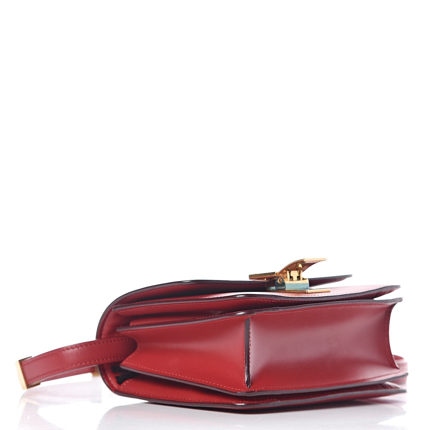 Box Calfskin Small Classic Box Flap Bag Red