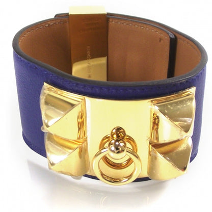 Hermes Swift Collier de Chien CDC Bracelet Bleu Electrique 1 of 7