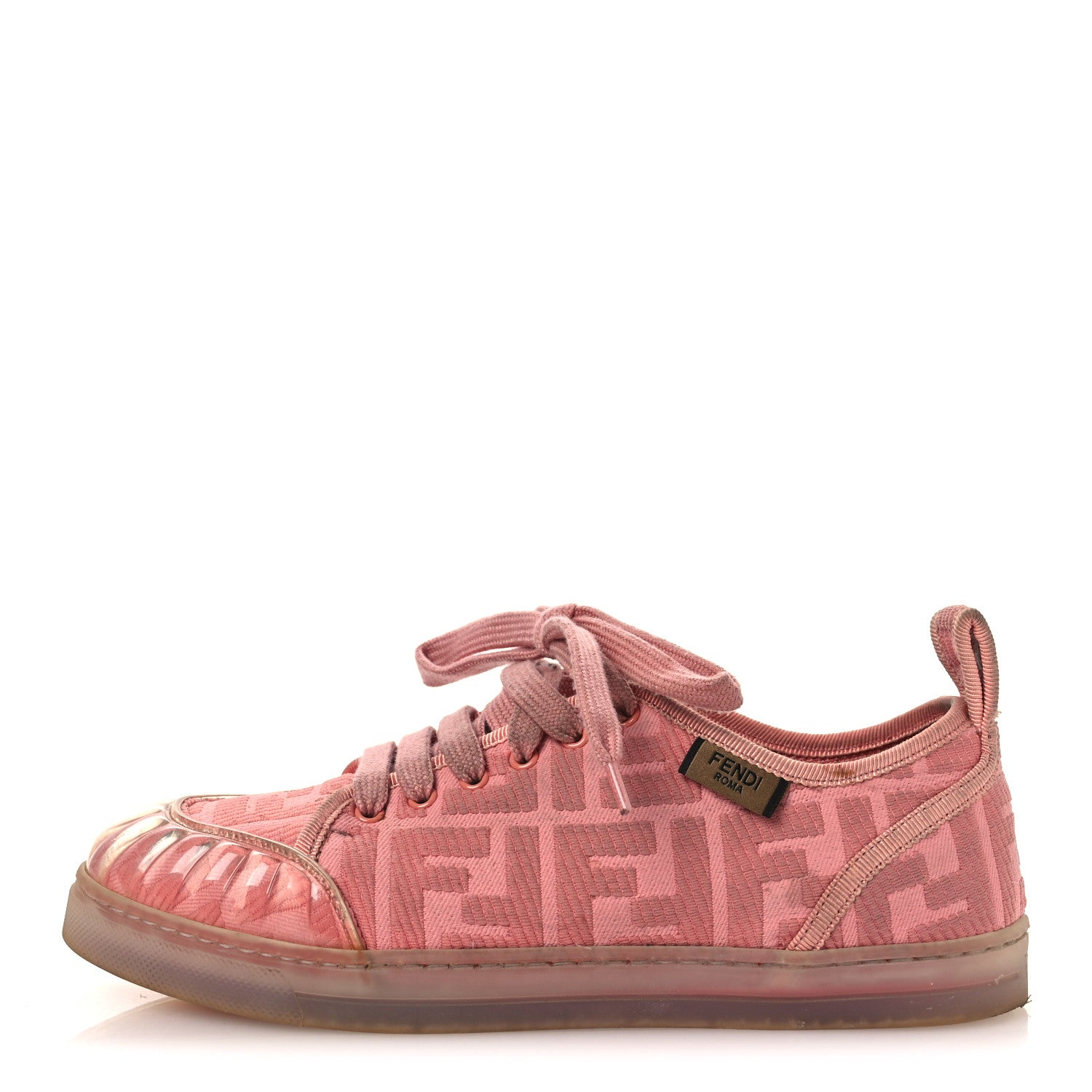 Fendi Corda FF Promenade Low Top Sneakers 36.5 Pink 1 of 15