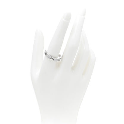 Gucci 18K White Gold Diamond Icon Stardust Band Ring 61 9.5 2 of 4