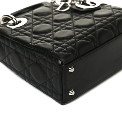 Christian Dior Lambskin Cannage Mini Lady Dior Black 12 of 15
