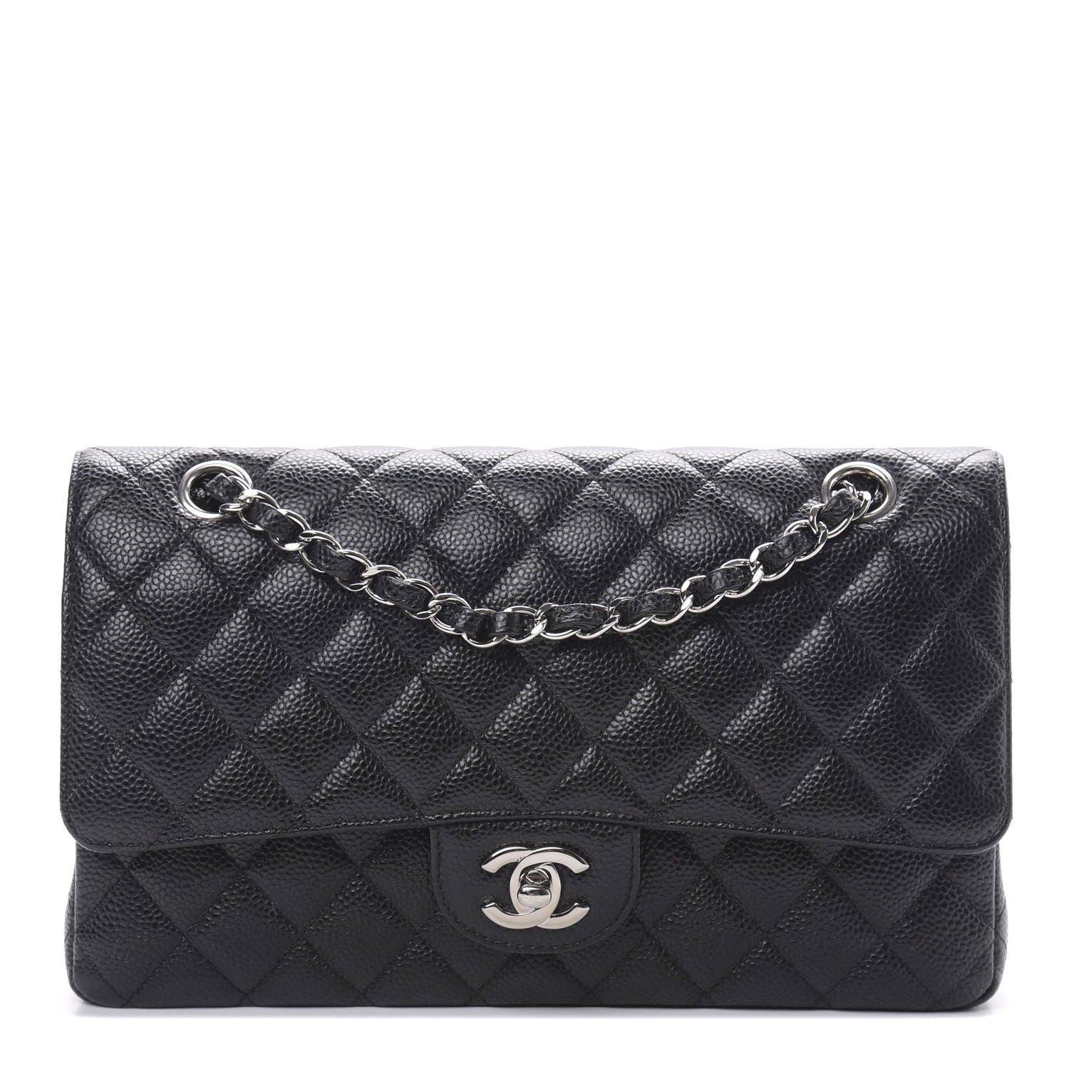 Chanel Caviar Quilted Medium Double Flap Black 1 of 10