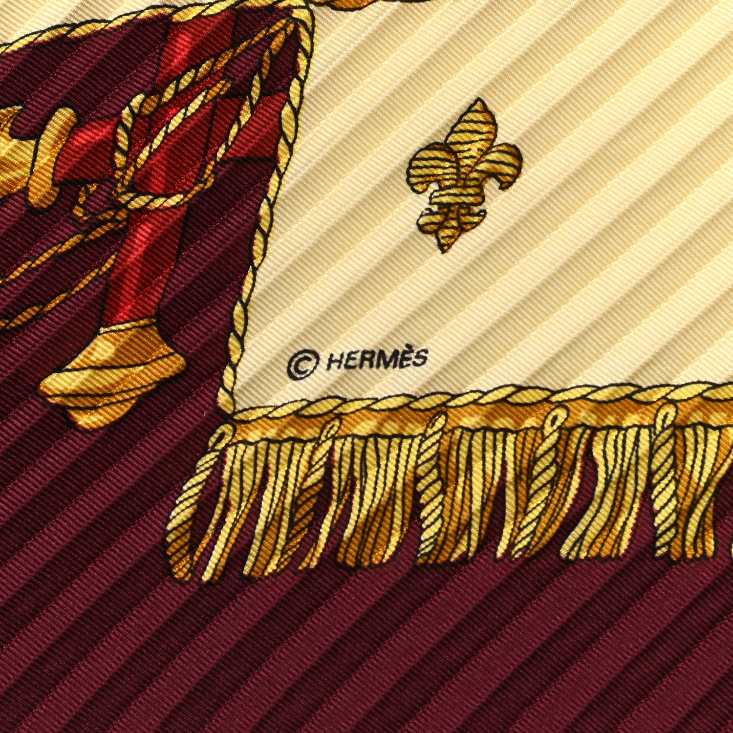 Hermes Silk Vue Du Carosse De La Galere La Reale Plisse Scarf 4 of 5