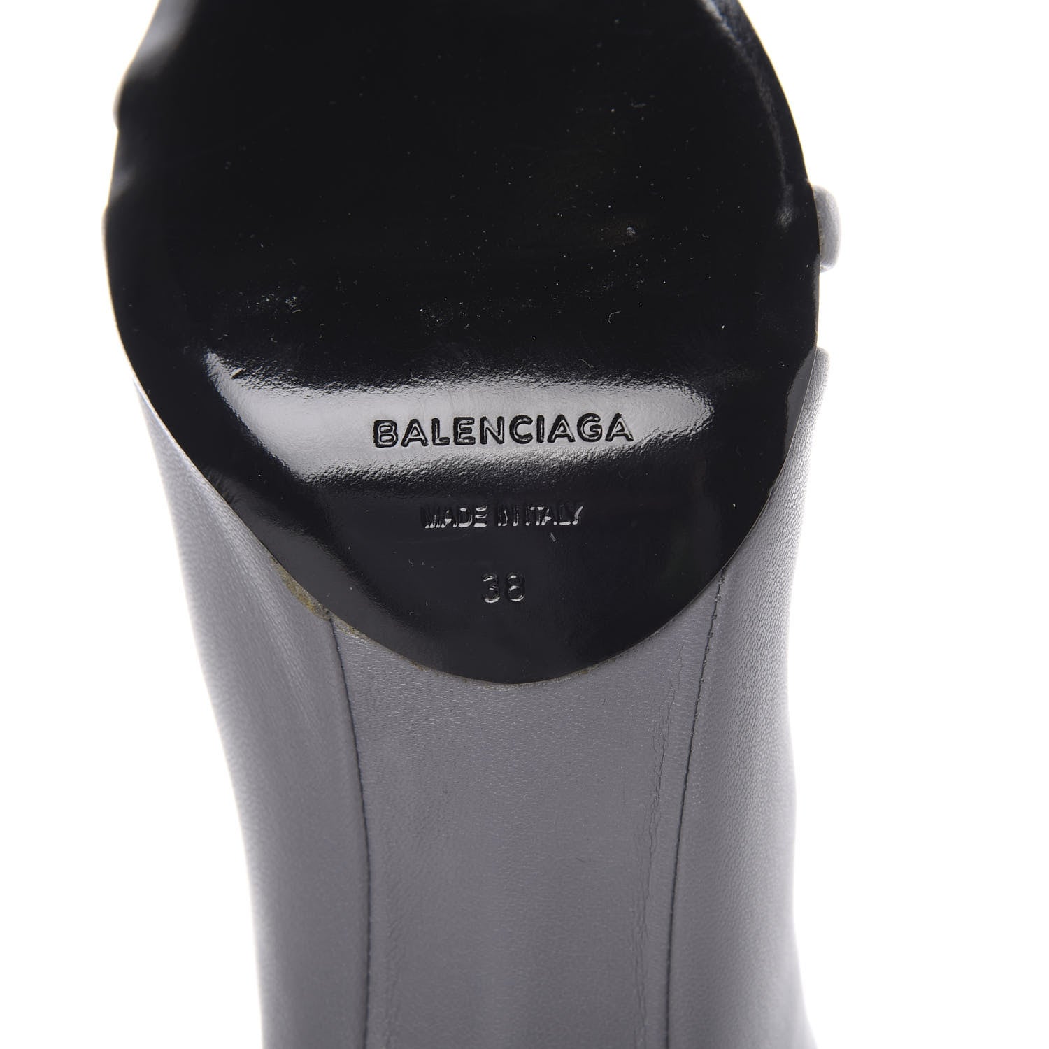 Balenciaga Lambskin Bi-Color Open Toe Glove Sandal 38 Grey 7 of 8