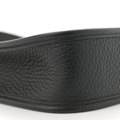Hermes Taurillon Clemence Evelyne TPM Black Gris Meyer 9 of 11