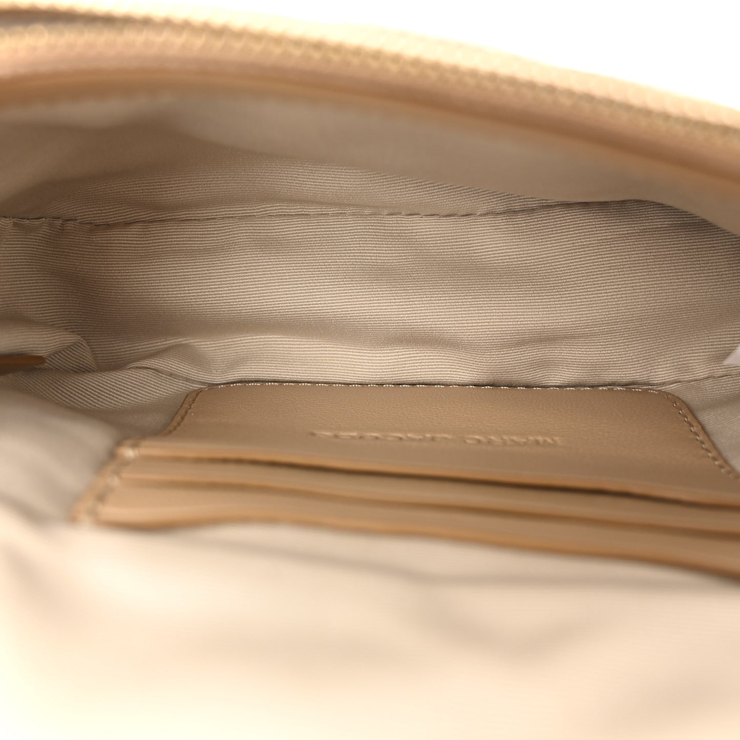 Lambskin Quilted J Marc Mini Shoulder Bag Camel