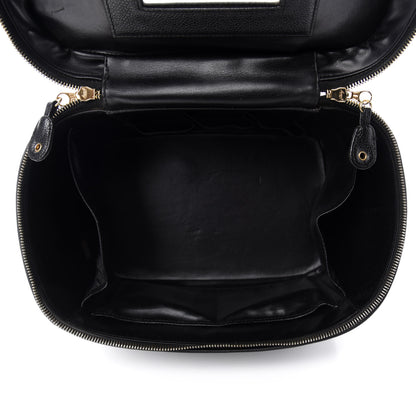 Chanel Caviar CC Vanity Train Case Black 5 of 15